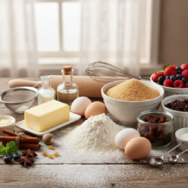 ingredients for pastry making